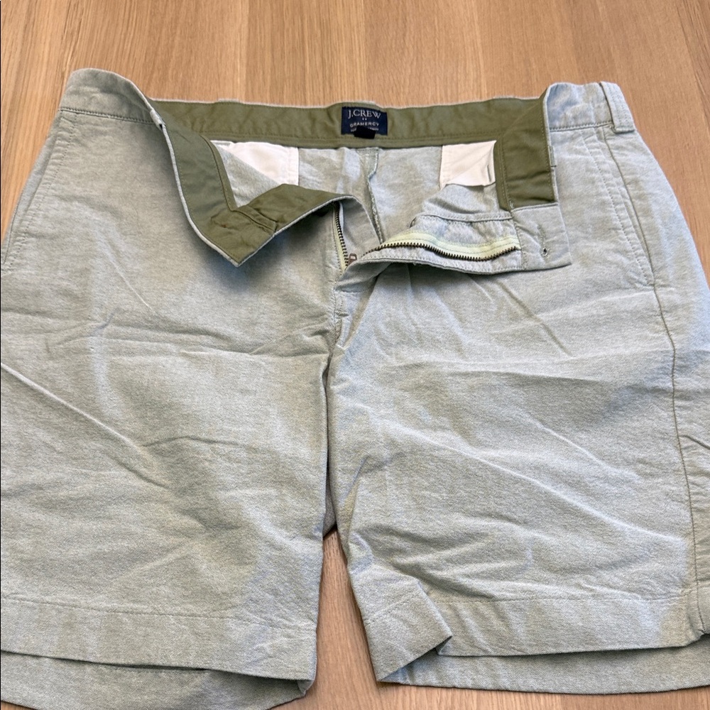 J. Crew Men's Gray Flat Front Shorts